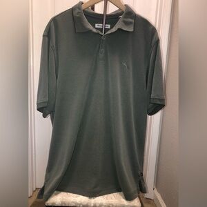 Men’s Tommy Bahama olive green polo shirt sail fish size XL